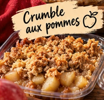 Crumble aux pommes (4 portions)